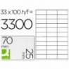 Etiquetas Adhesivas marca Q-Connect 70 x 25 mm