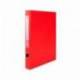 Carpeta anillas carton forrado Liderpapel Paper Coat Documenta lomo 40 mm rojo