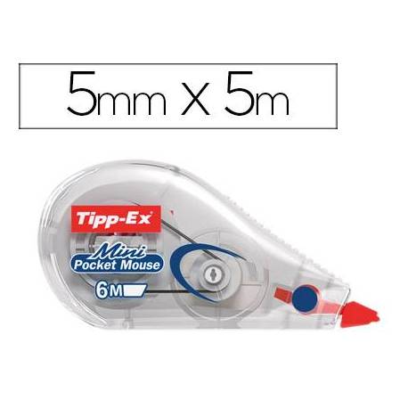 Corrector Tipp-ex cinta mini mouse 5 mm x 6 m.