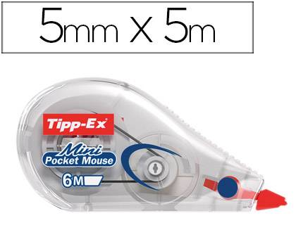 Tipp-Ex Pure Mini Corrector en cinta de bolsillo, 5 mm x 6 m