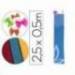 Papel crespon Liderpapel 50 cm x 2.5m 34g/m2 azul