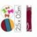 Papel crespon Liderpapel color burdeos
