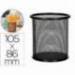 Cubilete portalapices marca Q-Connect negro rejilla
