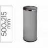 Paraguero metalico 301 gris aros cromado 50x21,5 cm.