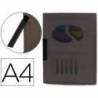Carpeta dossier con pinza giratoria lateral Liderpapel Din A4 negro
