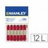 Lapices cera blanda Manley caja 12 unidades carmin permanente