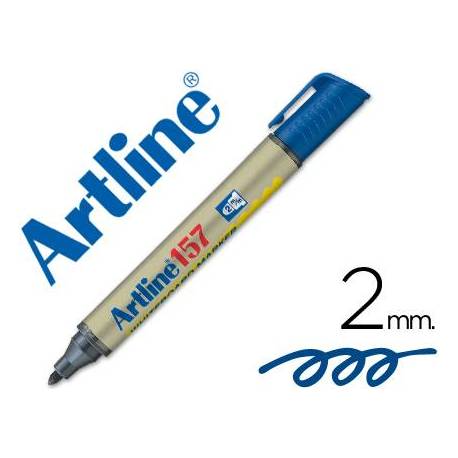 Rotulador artline pizarra ek-157 punta redonda 2 mm azul