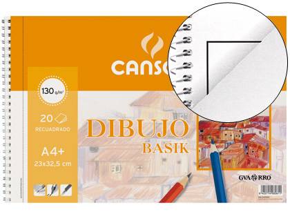Bloc dibujo Canson Din A4 20 hojas 150 gr (00662) 