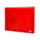 Carpeta liderpapel clasificador fuelle 32110 polipropileno Din A4 rojo transparente 13 departamentos.