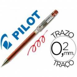 Boligrafo marca Pilot punta aguja 0,2 mm g-tec-c4 rojo