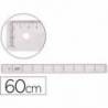 Regla liderpapel plastico cristal 60 cm.