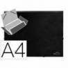 Carpeta lomo flexible con solapas Liderpapel Din A4 color negro