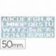 Plantilla Liderpapel rotulacion con 1700 letras y numeros 50 mm