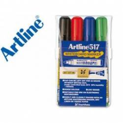 Rotulador Artline EK-517 punta redonda 2 mm bolsa de 4 rotuladores colores