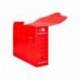 Cajas de archivo definitivo Liderpapel rojo folio