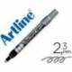 Rotulador Artline marcador permanente tinta metalica EK-900 plata punta redonda 2.3 mm.