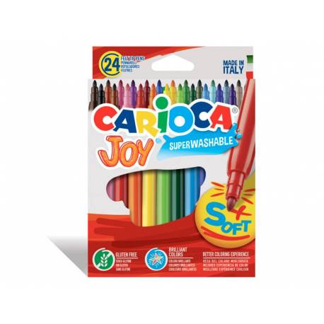 Rotulador Carioca Joy 24 ¡finos lavables caja 24 rotuladores! (13258)