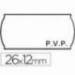 Rollo Etiquetas adhesivas marca Meto PVP 26 x 12