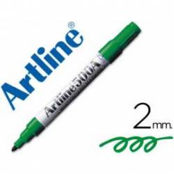 Rotulador Artline EK-500 punta redonda 2 mm recargable verde