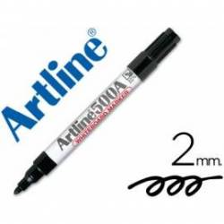 Rotulador Artline EK-500 punta redonda 2 mm recargable negro