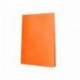 Carpeta escaparate Liderpapel DIN A4 poliporpileno con 40 fundas color naranja