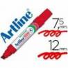 Rotulador permanente Artline EK-100 Recargable Color Rojo