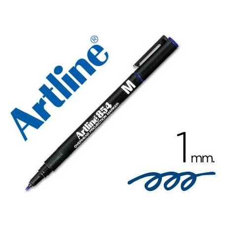 Rotulador retroproyección Artline EK-854 Permanente Color Azul Punta Redonda