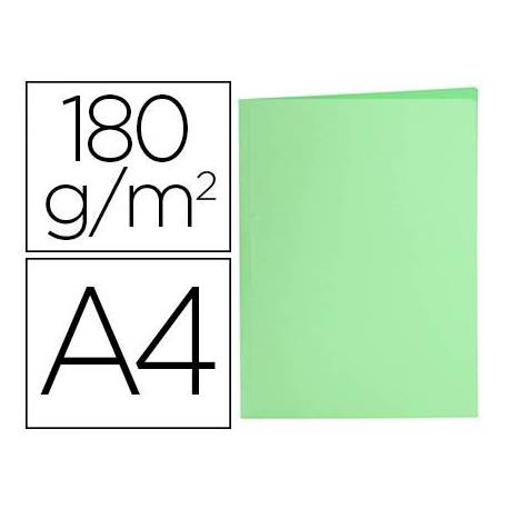 Subcarpeta de cartulina Liderpapel Din A4 Verde pastel 180g/m2