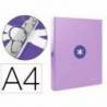 Carpeta Antartik 4 anillas DIN A4 Carton forrado Color Lila
