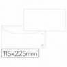 Sobre liderpapel blanco 115x225 mm solapa engomada papel offset 80 gr caja de 500