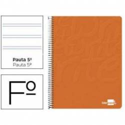 Bloc Liderpapel Folio Write Pauta 2,5 mm 80 hojas color Naranja