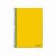 Cuaderno Espiral Liderpapel Write Tamaño Folio 80 hojas Rayado Horizontal de Color Amarillo