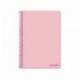 Cuaderno Espiral Liderpapel Write Tamaño Folio Cuadrícula 4 mm 80 hojas Color Rosa