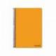Cuaderno Espiral Liderpapel Write Tamaño Folio Cuadrícula 4 mm 80 hojas Color Naranja