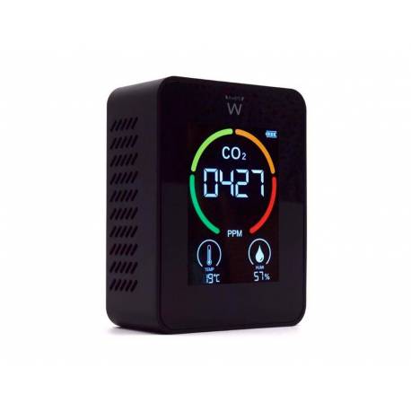 Medidor portatil temperatura y humedad, CO2 tipo , USB