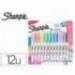 ROTULADOR SHARPIE PERMANENTE S-NOTE PUNTA BISELADA TRAZO 1,2 /3,87 MM BLISTER 12 UNIDADES COLORES SURTIDOS