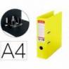 ARCHIVADOR DE PALANCA ESSELTE N 1 CO2 NEUTRAL DIN A4 CARTON FORRADO LOMO 75 MM AMARILLO VIVIDA