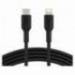 CABLE BELKIN CAA003BT1MBK USB-C A LIGHTNING BOOST CHARGE LONGITUD 1 M COLOR NEGRO