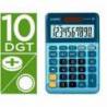 CALCULADORA CASIO MS-100EM SOBREMESA 10 DIGITOS TX +/- TECLA DOBLE CERO COLOR AZUL