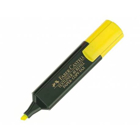 Rotulador faber castell fluorescente textliner 48-07 amarillo blister de 1  unidad en