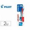 BOLIGRAFO PILOT SUPER GRIP RETRACTIL SUJECION DE CAUCHO TINTA BASE DE ACEITE EN BLISTER DE 2 UNIDADES 1 AZUL