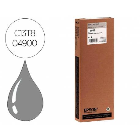 CARTUCHO INK-JET EPSON T8049 COLOR GRIS C13T804900