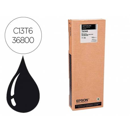 CARTUCHO INK-JET EPSON T6368 COLOR NEGRO MATE C13T636800