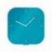 RELOJ LEITZ COSY DE PARED CRISTAL AZUL