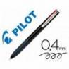 BOLIGRAFO PILOT SUPERGRIP G 4 COLORES RETRACTIL SUJECION DE CAUCHO TINTA BASE DE ACEITE CUERPO COLOR NEGRO