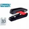 GRAPADORA RAPID SO30C PLASTICO NEGRO/ROJO CAPACIDAD 30 HOJAS USA GRAPAS OMNIPRESS 30