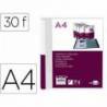 Carpeta Liderpapel 30 fundas canguro pp Din A4 transparente portada y lomo personalizable