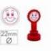 SELLO ARTLINE EMOTICONO SONRISA COLOR ROJO 22 MM DIAMETRO