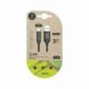 CABLE USB 2.4 TECH ONE TECH BRAIDED NYLON TIPO USB ANDROID MICRO USB LONGITUD 1 MT COLOR NEGRO
