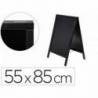Pizarra Liderpapel negra madera para el suelo 55x85x52 cm